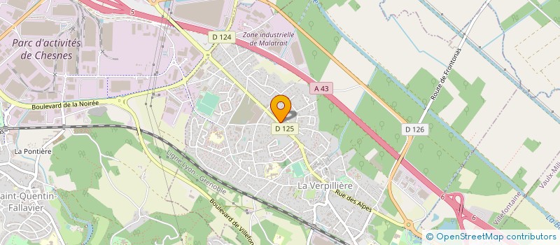 localisation de l'entreprise SCI LA VERP'  LA VERPILLIERE