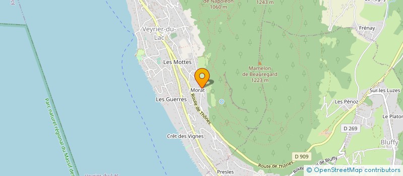 localisation de l'entreprise SCI LA VERRERIE  VEYRIER-DU-LAC