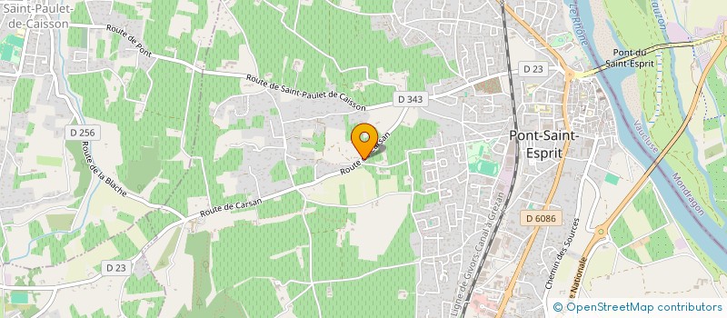 localisation de l'entreprise SCI LA VERRERIE  PONT-SAINT-ESPRIT