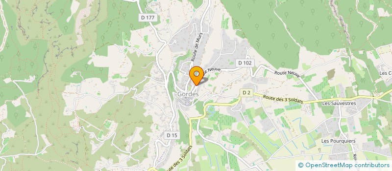 localisation de l'entreprise SCI LA VERRERIE  GORDES