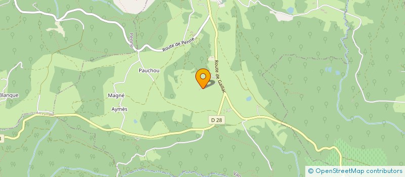 localisation de l'entreprise SCI LA VERRERIE BASSE  VAOUR