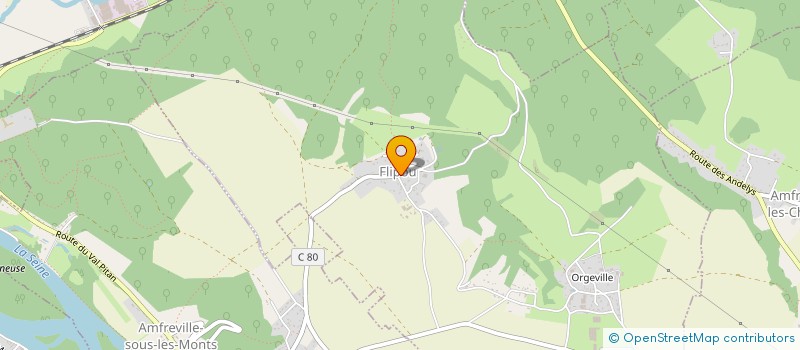 localisation de l'entreprise SCI LA VERRERIE DE L'ANDELLE  AMFREVILLE-SOUS-LES-MONTS