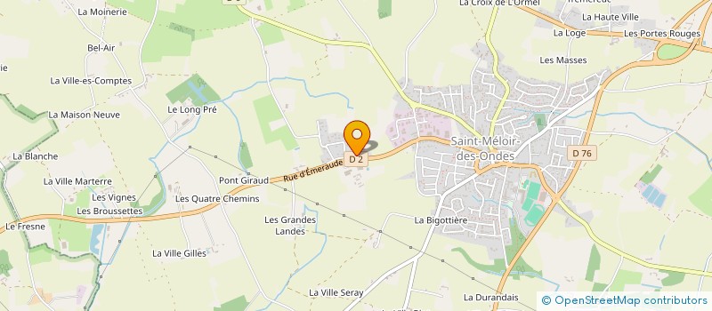 localisation de l'entreprise SCI LA VERRIE  SAINT-MELOIR-DES-ONDES