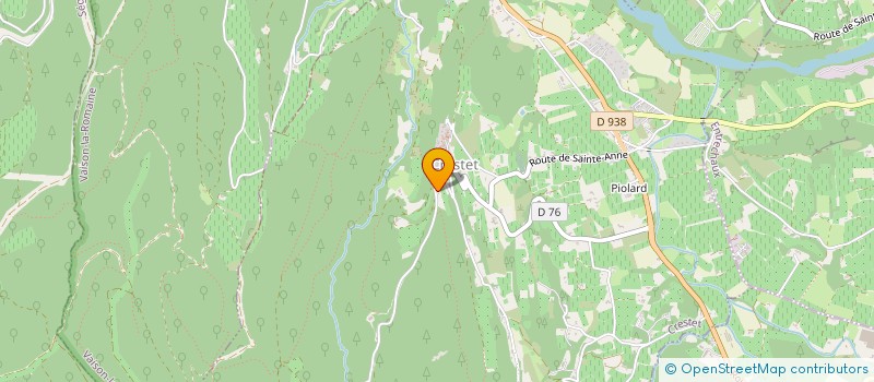 localisation de l'entreprise SCI LA VERRIERE  CRESTET