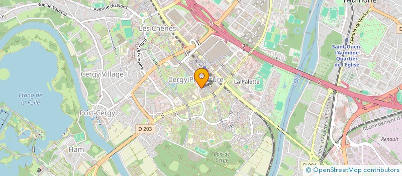 localisation de l'entreprise SCI LA VERRIERE BLANCHE  CERGY