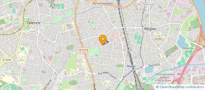 localisation de l'entreprise SCI LA VERTE GRANGE à BEGLES