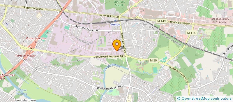 localisation de l'entreprise SCI LA VERTONNE  VERTOU