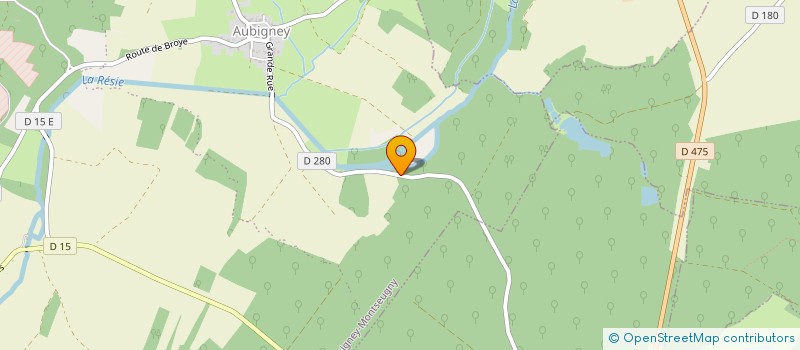 localisation de l'entreprise SCI LA VERVOTTE  BROYE-AUBIGNEY-MONTSEUGNY