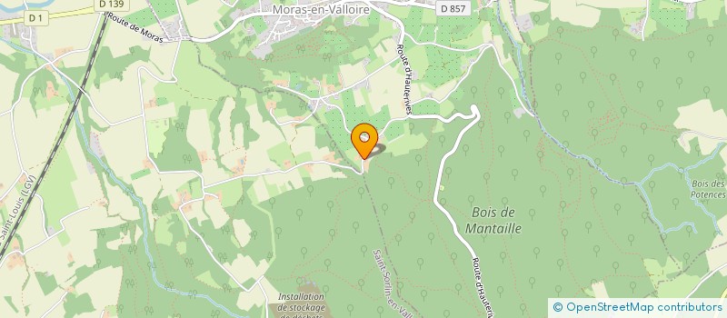 localisation de l'entreprise SCI LA VEUVRIERE  MORAS-EN-VALLOIRE