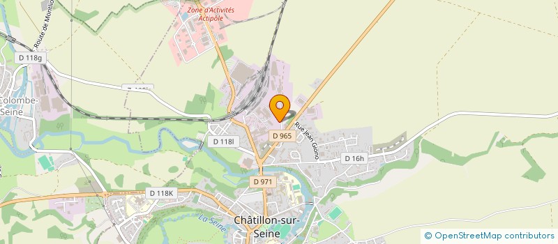 localisation de l'entreprise SCI LA VEXANE IMMOBILIER  CHATILLON-SUR-SEINE