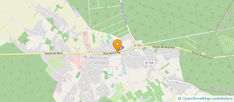 localisation de l'entreprise SCI LA VIASSOISE  MONT-PRES-CHAMBORD