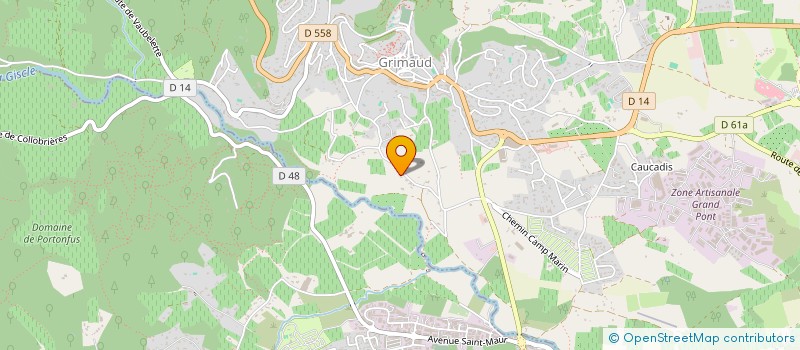 localisation de l'entreprise SCI LA VICAIRIE  GRIMAUD