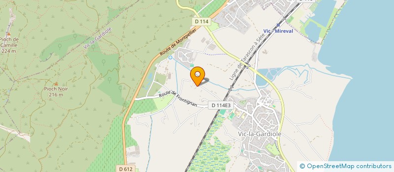 localisation de l'entreprise SCI LA VICOISE  VIC-LA-GARDIOLE