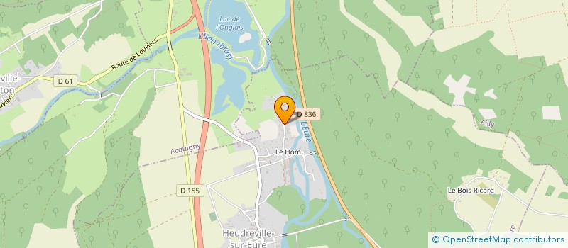 localisation de l'entreprise SCI LA VICOMTE  HEUDREVILLE-SUR-EURE