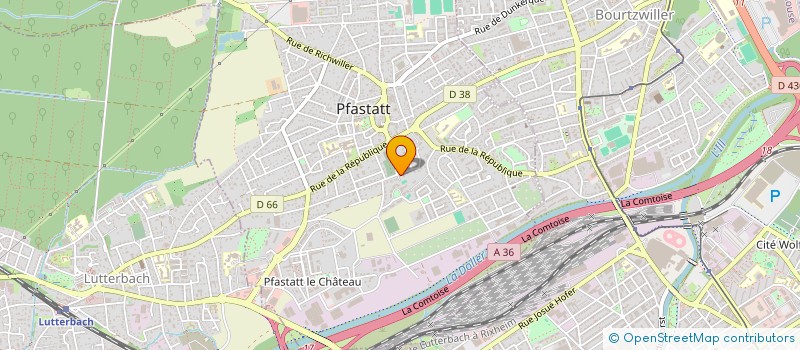 localisation de l'entreprise SCI LA VICOMTE  PFASTATT