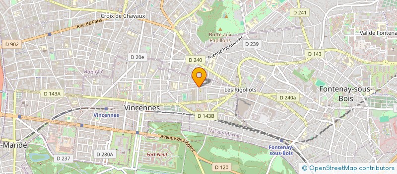 localisation de l'entreprise SCI LA VICOMTE YH  VINCENNES