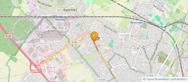 localisation de l'entreprise SCI LA VICTORINE  RAISMES