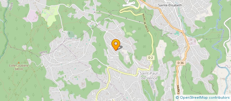 localisation de l'entreprise SCI LA VIE à SAINT-PAUL-DE-VENCE