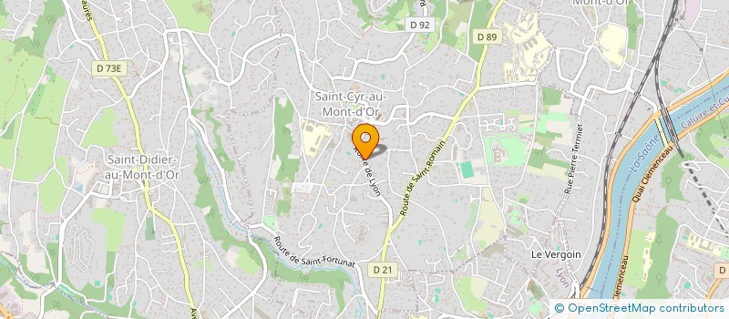 localisation de l'entreprise SCI LA VIE DE RATIER  SAINT-CYR-AU-MONT-D'OR