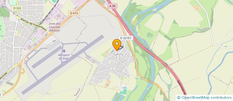 localisation de l'entreprise SCI LA VIE DE TAVAUX  GEVRY