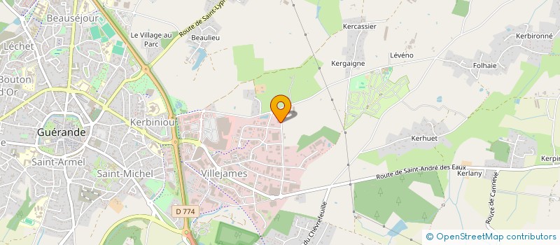 localisation de l'entreprise SCI LA VIE EN COULEUR  GUERANDE