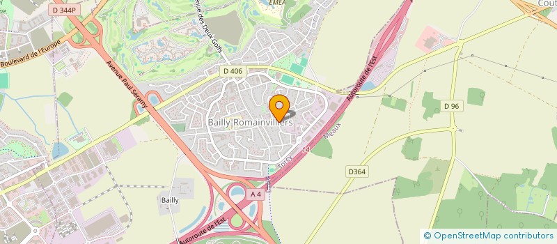 localisation de l'entreprise SCI LA VIE EN ROSE  BAILLY-ROMAINVILLIERS