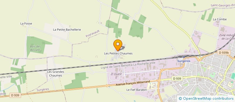 localisation de l'entreprise SCI LA VIE EST BELLE  SURGERES