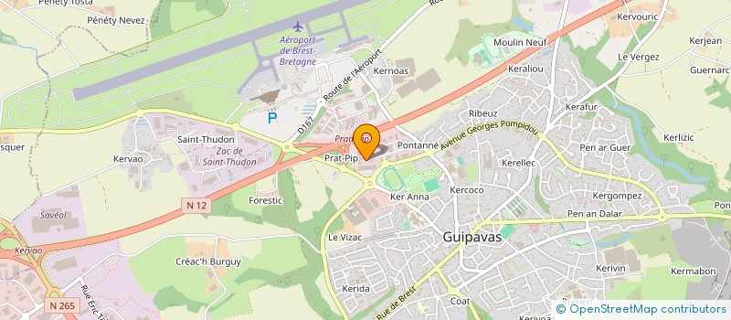 localisation de l'entreprise SCI LA VIE EST BELLE  GUIPAVAS