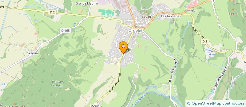localisation de l'entreprise SCI LA VIE FOLLE à ORGELET