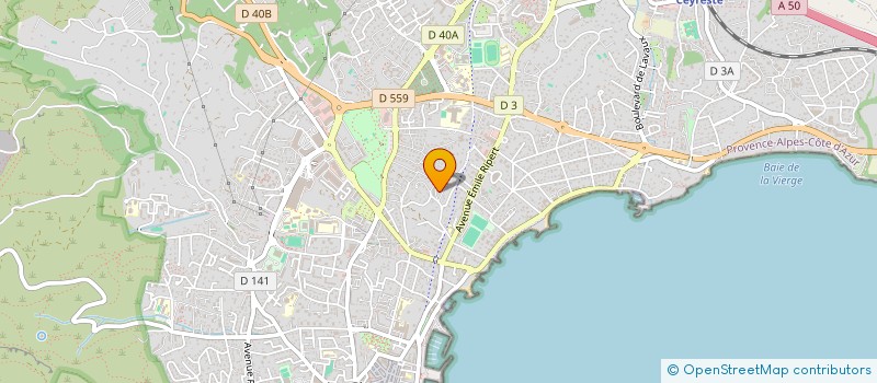 localisation de l'entreprise SCI LA VIE SAINE  LA CIOTAT