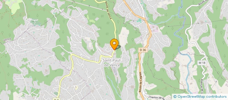 localisation de l'entreprise SCI LA VIEILLE BASTIDE à SAINT-PAUL-DE-VENCE