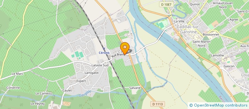 localisation de l'entreprise SCI LA VIEILLE ECOLE  CERONS