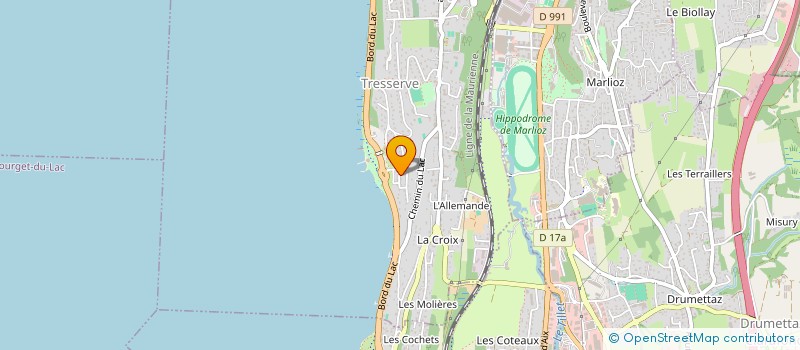 localisation de l'entreprise SCI LA VIEILLE FRUITIERE  TRESSERVE