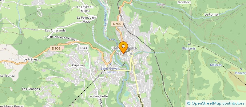 localisation de l'entreprise SCI LA VIEILLE POTERIE  SAINT-GERVAIS-LES-BAINS