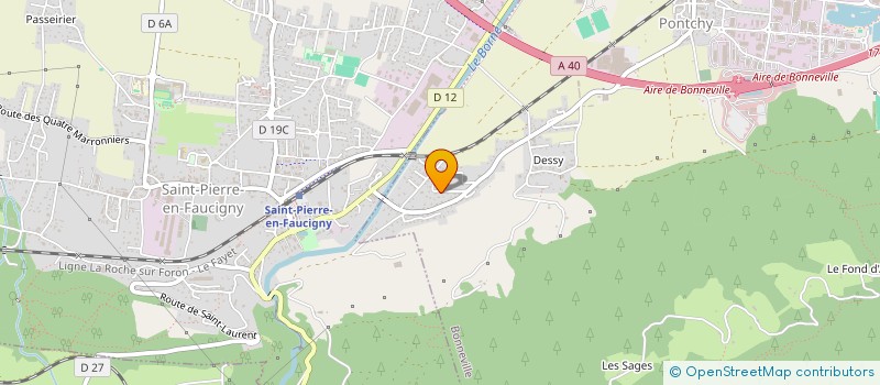 localisation de l'entreprise SCI LA VIEILLE SCIERIE  BONNEVILLE