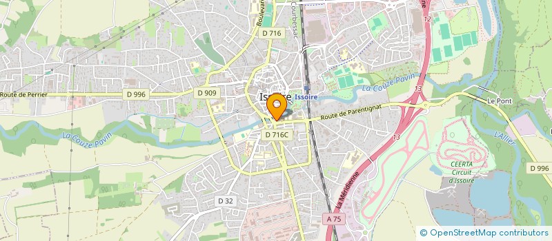 localisation de l'entreprise SCI LA VIGERIE  ISSOIRE