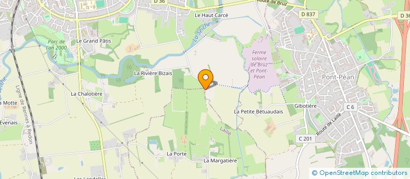 localisation de l'entreprise SCI LA VIGNE  BRUZ