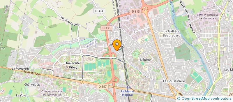 localisation de l'entreprise SCI LA VIGNE  LE MANS