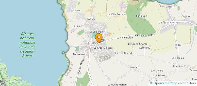 localisation de l'entreprise SCI LA VIGNE  HILLION