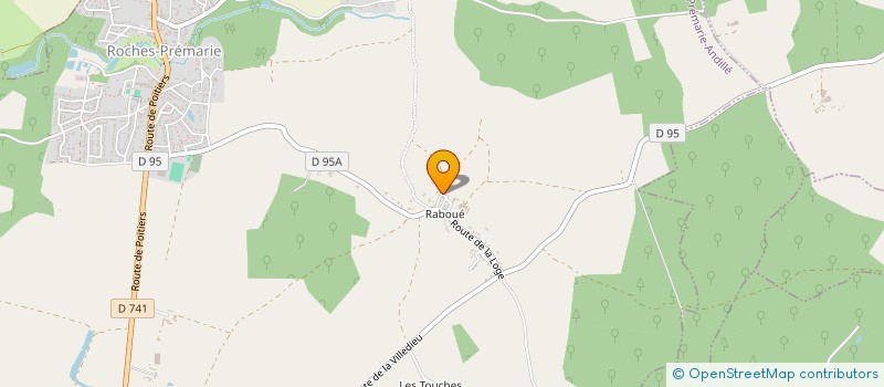 localisation de l'entreprise SCI LA VIGNE  ROCHES-PREMARIE-ANDILLE