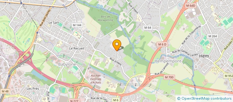 localisation de l'entreprise SCI LA VIGNE à VILLENEUVE-D'ASCQ