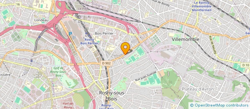 localisation de l'entreprise SCI LA VIGNE AU CHAPT à ROSNY-SOUS-BOIS