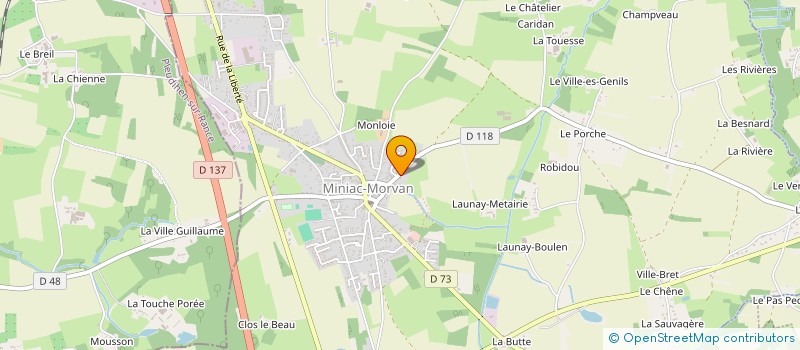 localisation de l'entreprise SCI LA VIGNE DC  MINIAC-MORVAN