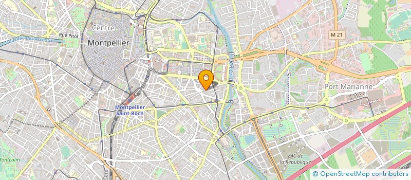localisation de l'entreprise SCI LA VIGNE DES ROCHES VERTES à MONTPELLIER