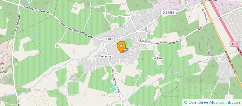 localisation de l'entreprise SCI LA VIGNE SOLITAIRE  MARTILLAC