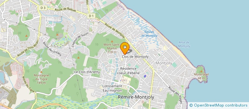 localisation de l'entreprise SCI LA VILLA  REMIRE-MONTJOLY