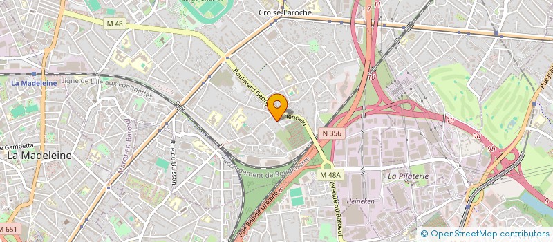localisation de l'entreprise SCI LA VILLA à MARCQ-EN-BARŒUL