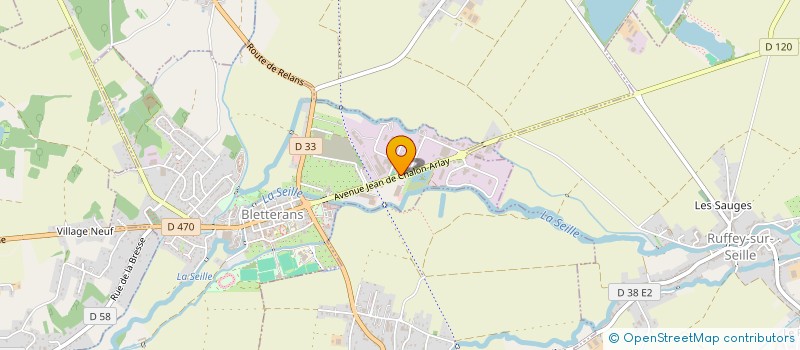 localisation de l'entreprise SCI LA VILLA DES ROSES  BLETTERANS
