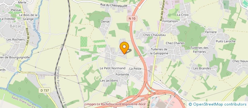 localisation de l'entreprise SCI LA VILLA DRIA à CHAMPNIERS