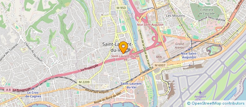 localisation de l'entreprise SCI LA VILLA FLEURIE à SAINT-LAURENT-DU-VAR